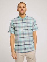 kariertes Kurzarmhemd - Männer - lucid green colourful check kariertes Kurzarmhemd - Männer - lucid green colourful check - 1 - TOM TAILOR