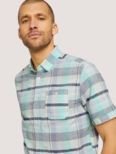 kariertes Kurzarmhemd - Männer - lucid green colourful check kariertes Kurzarmhemd - Männer - lucid green colourful check - 9 - TOM TAILOR