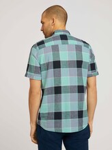 kariertes Kurzarmhemd - Männer - blue lucid green big check kariertes Kurzarmhemd - Männer - blue lucid green big check - 2 - TOM TAILOR