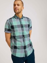 kariertes Kurzarmhemd - Männer - blue lucid green big check kariertes Kurzarmhemd - Männer - blue lucid green big check - 5 - TOM TAILOR