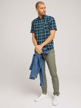 kariertes Kurzarmhemd - Männer - navy base teal green check kariertes Kurzarmhemd - Männer - navy base teal green check - 3 - TOM TAILOR