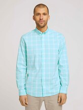 kariertes Hemd - Männer - lucite green white check kariertes Hemd - Männer - lucite green white check - 1 - TOM TAILOR
