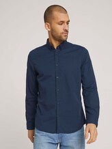 strukturiertes Hemd - Männer - navy tonal dobby structure strukturiertes Hemd - Männer - navy tonal dobby structure - 1 - TOM TAILOR