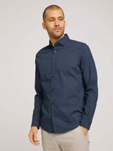 gemustertes Hemd - Männer - navy blue wave design gemustertes Hemd - Männer - navy blue wave design - 1 - TOM TAILOR