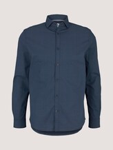 gemustertes Hemd - Männer - navy blue wave design gemustertes Hemd - Männer - navy blue wave design - 7 - TOM TAILOR