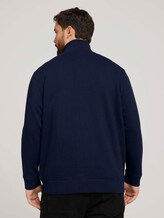 Sweatjacke mit Stehkragen - Männer - Dark Blue Sweatjacke mit Stehkragen - Männer - Dark Blue - 2 - Men Plus