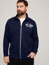 Sweatjacke mit Stehkragen - Männer - Dark Blue Sweatjacke mit Stehkragen - Männer - Dark Blue - 5 - Men Plus