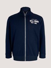 Sweatjacke mit Stehkragen - Männer - Dark Blue Sweatjacke mit Stehkragen - Männer - Dark Blue - 7 - Men Plus