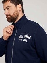 Sweatjacke mit Stehkragen - Männer - Dark Blue Sweatjacke mit Stehkragen - Männer - Dark Blue - 9 - Men Plus