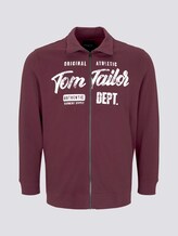 Sweatjacke mit Stehkragen - Männer - Dusty Wildberry Red Sweatjacke mit Stehkragen - Männer - Dusty Wildberry Red - 7 - Men Plus