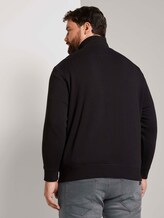 Sweatjacke mit Stehkragen - Männer - Black Sweatjacke mit Stehkragen - Männer - Black - 2 - Men Plus