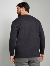 strukturierter Pullover - Männer - Black strukturierter Pullover - Männer - Black - 1 - Men Plus