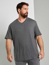 T-Shirt in Melange-Optik - Männer - Dark Grey Melange T-Shirt in Melange-Optik - Männer - Dark Grey Melange - 1 - Men Plus