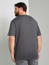T-Shirt in Melange-Optik - Männer - Dark Grey Melange T-Shirt in Melange-Optik - Männer - Dark Grey Melange - 2 - Men Plus