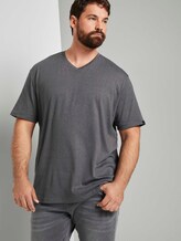T-Shirt in Melange-Optik - Männer - Dark Grey Melange T-Shirt in Melange-Optik - Männer - Dark Grey Melange - 5 - Men Plus