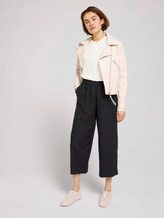 Culotte Hose mit Leinen - Frauen - deep black Culotte Hose mit Leinen - Frauen - deep black - 3 - TOM TAILOR Denim