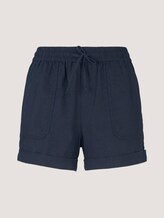 Relaxed Fit Shorts mit Leinen - Frauen - Sky Captain Blue Relaxed Fit Shorts mit Leinen - Frauen - Sky Captain Blue - 7 - TOM TAILOR Denim