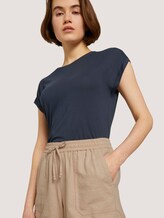 Relaxed Fit Shorts mit Leinen - Frauen - dune beige Relaxed Fit Shorts mit Leinen - Frauen - dune beige - 10 - TOM TAILOR Denim