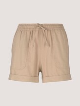 Relaxed Fit Shorts mit Leinen - Frauen - dune beige Relaxed Fit Shorts mit Leinen - Frauen - dune beige - 7 - TOM TAILOR Denim
