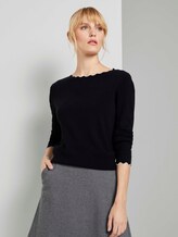 Strickpullover mit Muschelkragen - Frauen - Deep Black Strickpullover mit Muschelkragen - Frauen - Deep Black - 5 - TOM TAILOR