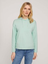 Hoodie mit Bio-Baumwolle - Frauen - minty green Hoodie mit Bio-Baumwolle - Frauen - minty green - 1 - TOM TAILOR
