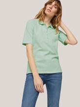 Basic Poloshirt - Frauen - mint offwhite stripe Basic Poloshirt - Frauen - mint offwhite stripe - 5 - TOM TAILOR