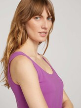 Basic Top - Frauen - plum blossom lilac Basic Top - Frauen - plum blossom lilac - 9 - TOM TAILOR