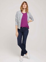 T-Shirt mit Saumdetail - Frauen - plum blossom lilac T-Shirt mit Saumdetail - Frauen - plum blossom lilac - 3 - TOM TAILOR