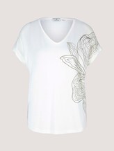 Print T-Shirt mit LENZING™ ECOVERO™ - Frauen - Whisper White Print T-Shirt mit LENZING™ ECOVERO™ - Frauen - Whisper White - 7 - TOM TAILOR