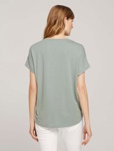 Print T-Shirt mit LENZING™ ECOVERO™ - Frauen - Prairie Grass Green Print T-Shirt mit LENZING™ ECOVERO™ - Frauen - Prairie Grass Green - 2 - TOM TAILOR