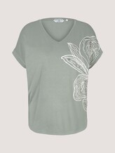 Print T-Shirt mit LENZING™ ECOVERO™ - Frauen - Prairie Grass Green Print T-Shirt mit LENZING™ ECOVERO™ - Frauen - Prairie Grass Green - 7 - TOM TAILOR