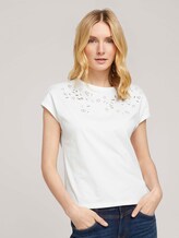 T-Shirt mit Bio-Baumwolle - Frauen - Whisper White T-Shirt mit Bio-Baumwolle - Frauen - Whisper White - 1 - TOM TAILOR
