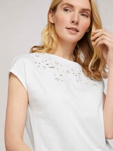 T-Shirt mit Bio-Baumwolle - Frauen - Whisper White T-Shirt mit Bio-Baumwolle - Frauen - Whisper White - 9 - TOM TAILOR