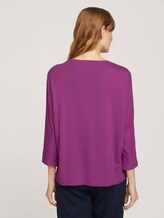 Lockeres Shrit mit Fledermauärmeln - Frauen - plum blossom lilac Lockeres Shrit mit Fledermauärmeln - Frauen - plum blossom lilac - 2 - TOM TAILOR