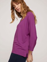 Lockeres Shrit mit Fledermauärmeln - Frauen - plum blossom lilac Lockeres Shrit mit Fledermauärmeln - Frauen - plum blossom lilac - 5 - TOM TAILOR