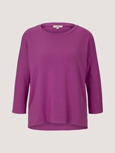 Lockeres Shrit mit Fledermauärmeln - Frauen - plum blossom lilac Lockeres Shrit mit Fledermauärmeln - Frauen - plum blossom lilac - 7 - TOM TAILOR