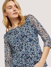 Gemustertes Mesh Shirt - Frauen - navy floral design Gemustertes Mesh Shirt - Frauen - navy floral design - 9 - TOM TAILOR