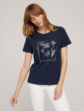T-Shirt aus Bio-Baumwolle - Frauen - Sky-Captain Blue T-Shirt aus Bio-Baumwolle - Frauen - Sky-Captain Blue - 1 - TOM TAILOR