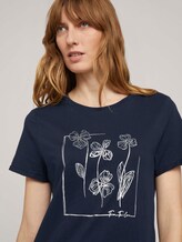 T-Shirt aus Bio-Baumwolle - Frauen - Sky-Captain Blue T-Shirt aus Bio-Baumwolle - Frauen - Sky-Captain Blue - 9 - TOM TAILOR
