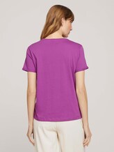 T-Shirt aus Bio-Baumwolle - Frauen - plum blossom lilac T-Shirt aus Bio-Baumwolle - Frauen - plum blossom lilac - 2 - TOM TAILOR