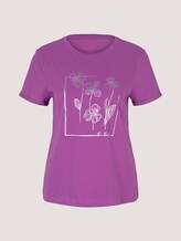 T-Shirt aus Bio-Baumwolle - Frauen - plum blossom lilac T-Shirt aus Bio-Baumwolle - Frauen - plum blossom lilac - 7 - TOM TAILOR