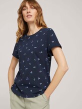 T-Shirt aus Bio-Baumwolle - Frauen - navy colorful floral design T-Shirt aus Bio-Baumwolle - Frauen - navy colorful floral design - 5 - TOM TAILOR