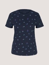 T-Shirt aus Bio-Baumwolle - Frauen - navy colorful floral design T-Shirt aus Bio-Baumwolle - Frauen - navy colorful floral design - 7 - TOM TAILOR
