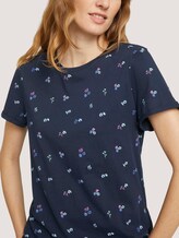T-Shirt aus Bio-Baumwolle - Frauen - navy colorful floral design T-Shirt aus Bio-Baumwolle - Frauen - navy colorful floral design - 9 - TOM TAILOR