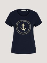 T-Shirt aus Bio-Baumwolle - Frauen - Sky Captain Blue T-Shirt aus Bio-Baumwolle - Frauen - Sky Captain Blue - 7 - TOM TAILOR Denim