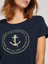 T-Shirt aus Bio-Baumwolle - Frauen - Sky Captain Blue T-Shirt aus Bio-Baumwolle - Frauen - Sky Captain Blue - 9 - TOM TAILOR Denim