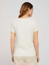 T-Shirt aus Bio-Baumwolle - Frauen - soft creme beige T-Shirt aus Bio-Baumwolle - Frauen - soft creme beige - 2 - TOM TAILOR Denim