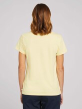 Print T-Shirt mit Bio-Baumwolle - Frauen - soft yellow Print T-Shirt mit Bio-Baumwolle - Frauen - soft yellow - 2 - TOM TAILOR Denim