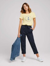 Print T-Shirt mit Bio-Baumwolle - Frauen - soft yellow Print T-Shirt mit Bio-Baumwolle - Frauen - soft yellow - 3 - TOM TAILOR Denim