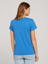 Print T-Shirt mit Bio-Baumwolle - Frauen - mid blue Print T-Shirt mit Bio-Baumwolle - Frauen - mid blue - 2 - TOM TAILOR Denim